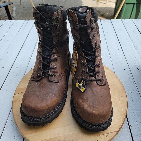 Georgia Boot Amplitude Comp Toe Boot Brown Mens Size 12M